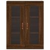 vidaXL Armoires murales 2 pcs chêne marron bois d'ingénierie
