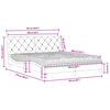 vidaXL Lit avec matelas rose 160x200 cm velours