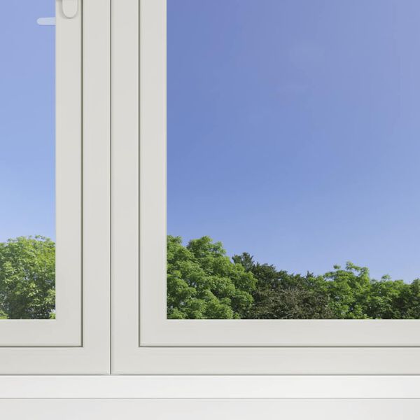 vidaXL Films solaires 3 pcs effet r&eacute;fl&eacute;chissant statique argent&eacute; PVC