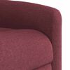 vidaXL Fauteuil inclinable rouge bordeaux tissu