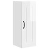 vidaXL Armoire de cuisine Kalmar 2 pcs Blanc brillant 30 x 31 x 80 cm