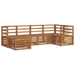 vidaXL Ensemble de canap&eacute; d'angle 6 pcs Naturel