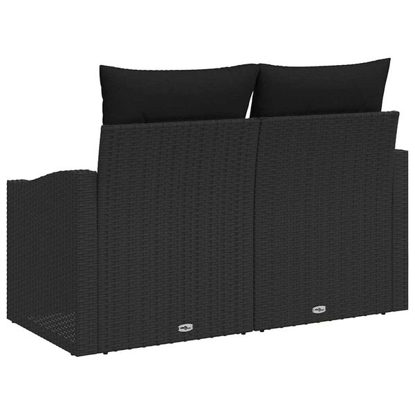 vidaXL Canapé de jardin avec coussin 123 x 62 x 69 cm polyrotin