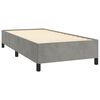 vidaXL Cadre de lit sans matelas gris clair 80x200 cm velours