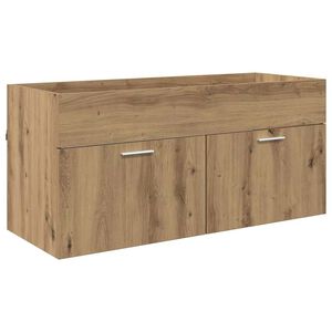 vidaXL Armoire d'&eacute;vier Ch&ecirc;ne artisanal Bois d'ing&eacute;nierie