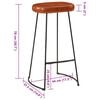 vidaXL Ensemble de bar 5 pcs bois de manguier brut massif et m&eacute;tal