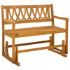 vidaXL Banc &agrave; bascule de jardin Naturel 110 x 59 x 97 cm