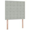 vidaXL Lit avec rangement et matelas Gris clair 100 x 200 cm Velours