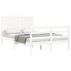 vidaXL Cadre de lit sans matelas blanc 120x200 cm bois massif