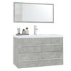 vidaXL Ensemble de meubles de salle de bain 3 pcs Gris b&eacute;ton