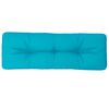 vidaXL Coussin de palette turquoise 120x40x12 cm tissu
