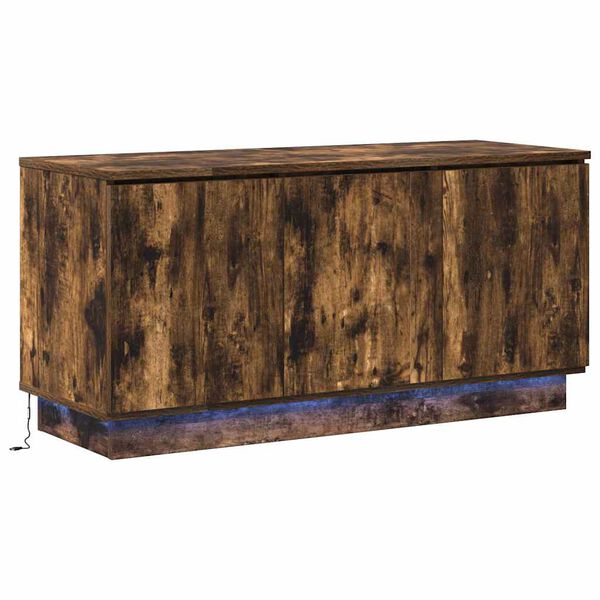 vidaXL Meuble TV Ch&ecirc;ne fum&eacute; 100 x 38 x 49 cm Bois d'ing&eacute;nierie
