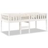 vidaXL Lit pour enfants sans matelas blanc 90x190cm bois de pin massif