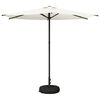 vidaXL Parasol de jardin avec base Rectangulaire 2,7 x 2,7 m Polyester