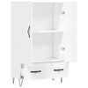 vidaXL Buffet haut blanc 69,5x31x115 cm bois d'ing&eacute;nierie