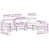 vidaXL Salon de jardin 5 pcs avec coussins bois massif douglas