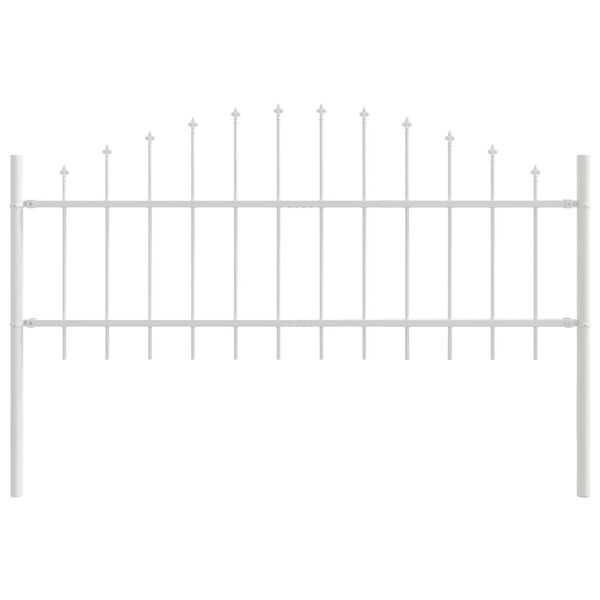 vidaXL Cl&ocirc;ture de jardin 6 pcs Blanc 170 x 140 cm
