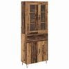 vidaXL Haut Armoire Bois Ancien 69,5 x 34 x 90 cm Bois d'ing&eacute;nierie