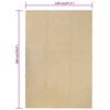 vidaXL Tapis rectangulaire Naturel 120x180 cm Coton