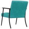 vidaXL fauteuil Turquoise 59 x 75 x 78 cm Velours