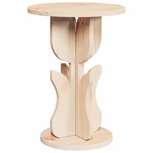 vidaXL Table basse Naturel 39,5 x 39,5 x 53,5 cm Bois massif en pin
