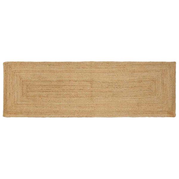 vidaXL Tapis de zone Beige 80 x 400 cm Jute