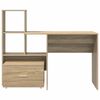 vidaXL Bureau Chêne Sonoma 131,5 x 50 x 106,5 cm Bois d'ingénierie