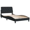 vidaXL Cadre de lit sans matelas noir 100x200 cm velours