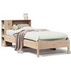 vidaXL Lit biblioth&egrave;que sans matelas 75x190 cm bois de pin massif