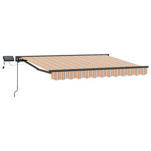 vidaXL Cadre de store manuel avec LEDs 3 x 2,5 m