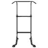 vidaXL Station de Dips Tour de Puissance Noir 95 x 102 x (160-210) cm