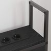 vidaXL Headboard de Rangement avec Station de Charge Ch&ecirc;ne noir 90 cm