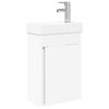 vidaXL Meuble de salle de bain avec robinet Blanc 40,5 x 22,5 x 62 cm