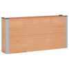 vidaXL Jardini&egrave;re sur&eacute;lev&eacute;e Marron 150 x 30 x 72 cm alu.