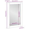 vidaXL Miroir de bain noir 50x70x2,5 cm bois d'ing&eacute;nierie et laiton