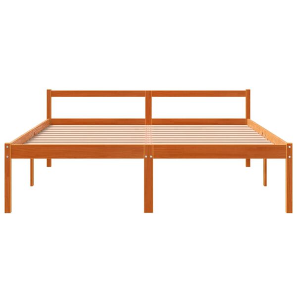 vidaXL Lit pour personne &acirc;g&eacute;e sans matelas 160x200 cm bois pin massif