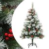 vidaXL Sapin de No&euml;l artificiel avec pommes de pin et baies 120 cm