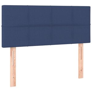 vidaXL T&ecirc;te de lit Bleu 100x5x78/88 cm Tissu