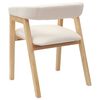 vidaXL Chaises de salle &agrave; manger 2 pcs Naturel 54 x 57 x 73 cm