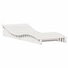 vidaXL Chaise longue blanc 205x80x31,5 cm bois massif de pin