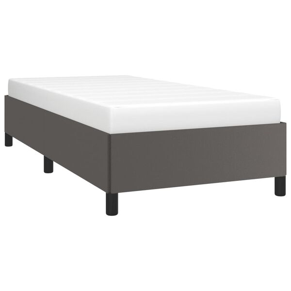 vidaXL Cadre de lit sans matelas gris 90x190 cm similicuir