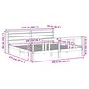 vidaXL Cadre de lit avec tête de lit sans matelas 200x200 cm
