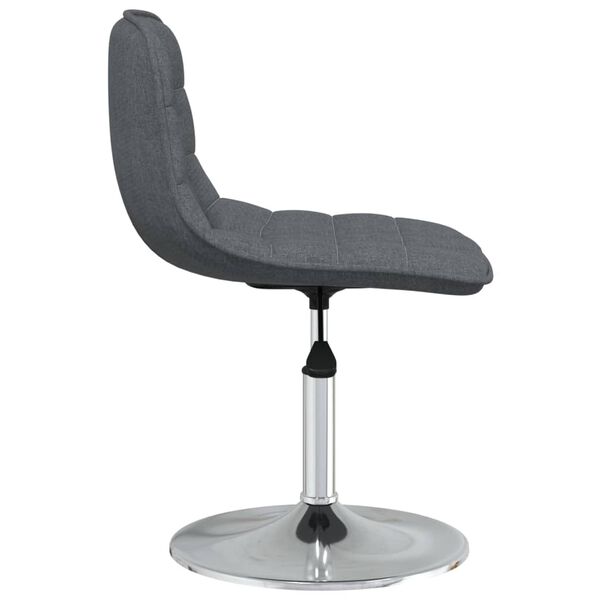 vidaXL Chaises pivotantes &agrave; manger lot de 4 gris fonc&eacute; tissu