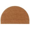vidaXL Tapis de porte naturel demi-rond 50x80cm fibre de coco touffet&eacute;