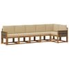 vidaXL Ensemble de canap&eacute;s d'ext&eacute;rieur 6 pc 6 place Naturel et Beige