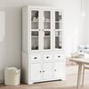 vidaXL Buffet BODO blanc 115,5x43x200,5 cm bois massif de pin
