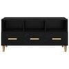 vidaXL Meuble TV Ch&ecirc;ne noir 102 x 36 x 50 cm Bois d'ing&eacute;nierie