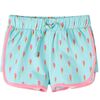 vidaXL Short pour enfants avec cordon menthe clair 128