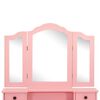 vidaXL Ensemble de coiffeuse avec tabouret Rose 80x69x141 cm Paulownia