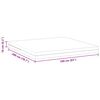 vidaXL Matelas Blanc 160 x 200 cm Tissu jacquard